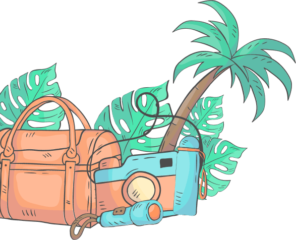 Decorative left mountain shape