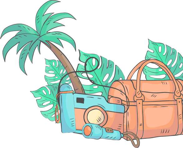 Decorative right mountain shape